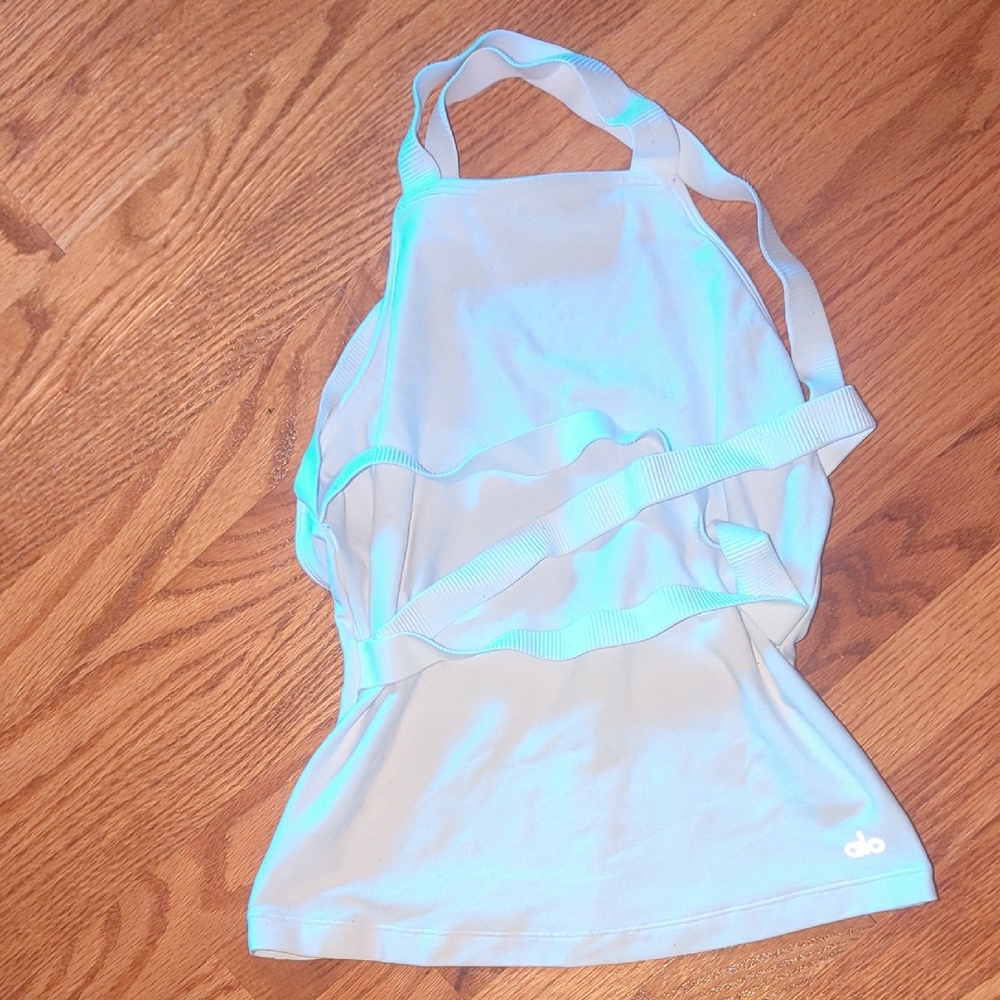 Alo Yoga White Tank Top